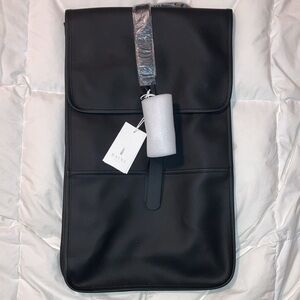 NWT Rains waterproof backpack in black